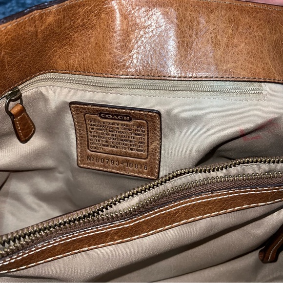 Vintage Coach Animal Print Canvas and Leather Purse - Picture 9 of 11